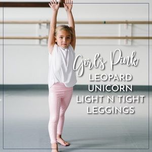 Zyia light n tight leopard unicorn NWOT size 10-11 kids size